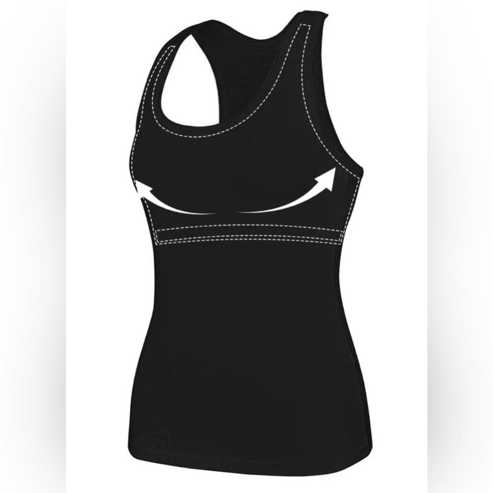 Anyfit Wear Racerback Workout Tank w/ Shelf Bra size XXL - Picture 3 of 14